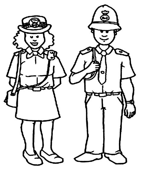 Policeman Drawing Clipart Best