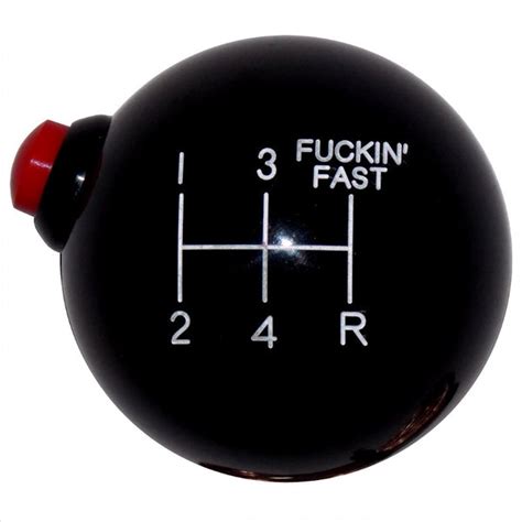 Black F In Fast 5 Speed Side Button Shift Knob