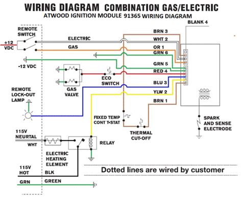 Use the previous wire connections as a. Atwood Water Heater Wiring Harness 93191 | pdxrvwholesale