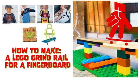 Lego Fingerboard Grind Rail With The Towler Bros Youtube