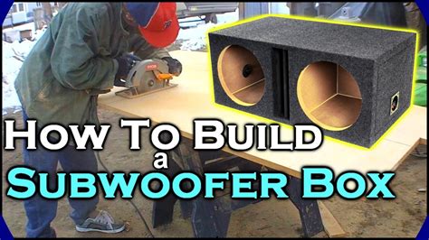 How To Build A Subwoofer Box Beginner Car Audio Tutorial Dual 12