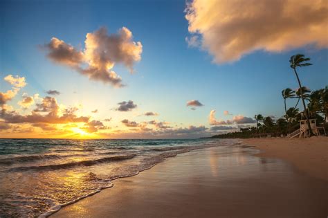 Landscape Of Paradise Tropical Island Beach Sunrise Shot By Valentin