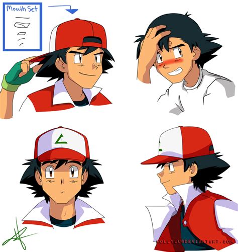 Commission Samples Of Adult Ash By Hollylu On Deviantart