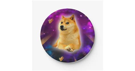 Bread Doge Shibe Space Wow Doge Paper Plate