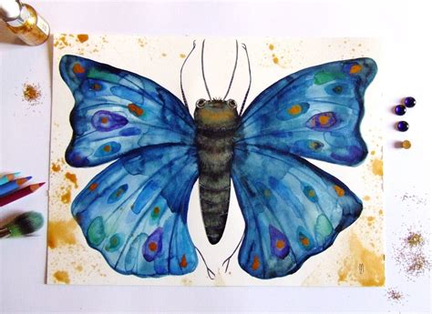 Whole Butterfly Butterfly Art Butterfly Painting 97d