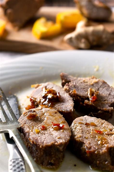 But the most important thing in it is that the time of marinating is only 3 hours! Ginger Spiced Pork Tenderloin Recipe | So Nourished
