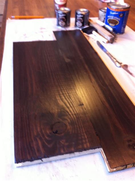Rustoleum kona stain on pine. White Wood : Retail , oh no I don't want to pay retail