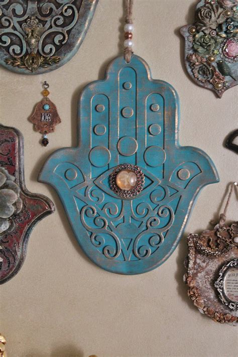 Hamsa Wall Hanging Hanging Hamsa Hamsa Wall Hamsa Home Etsy