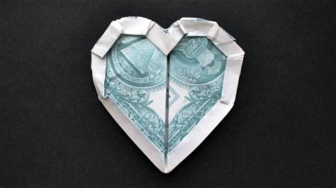 My Cool Money Heart Dollar Origami Moneygami Tutorial Diy By