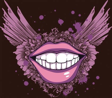 Wings tshirt trend pattern vector Free vector in Encapsulated