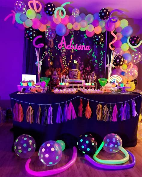 Glow In The Dark Birthday Party I Had So Much Fun Making This Theme