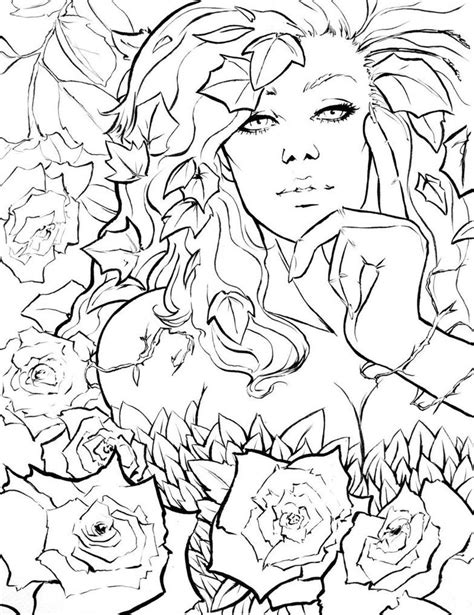 Poison Ivy By Dre0083 Comic Style Art Coloring Books Printable