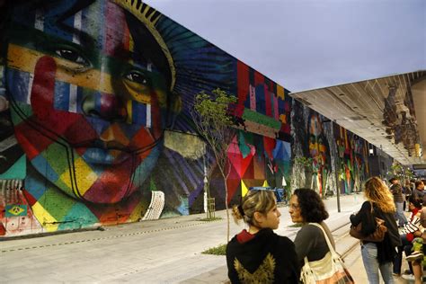 Mural Etnias Rio De Janeiro Kobra Foto Fernando Frazãoagência Brasil