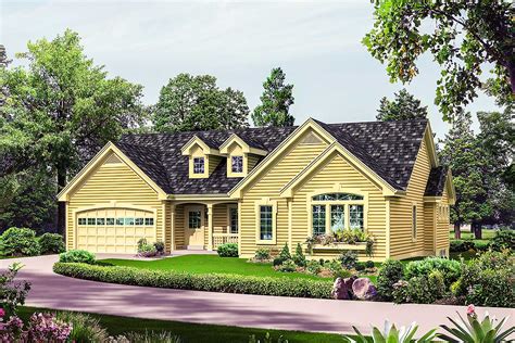You may also want to move to a more open plan, removing a few walls to create one large, vaulted space. Ranch Home with Vaulted Ceilings - 57277HA | Architectural ...