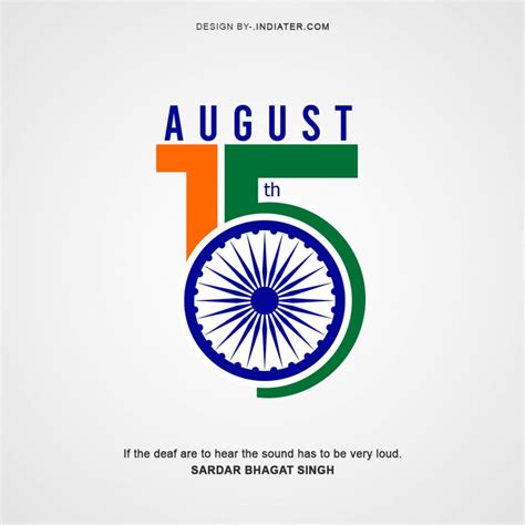 free happy independence day wishes images 15 august with quotes banner psd template indiater