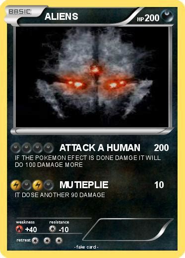 Pokémon ALIENS 68 68 - ATTACK A HUMAN - My Pokemon Card