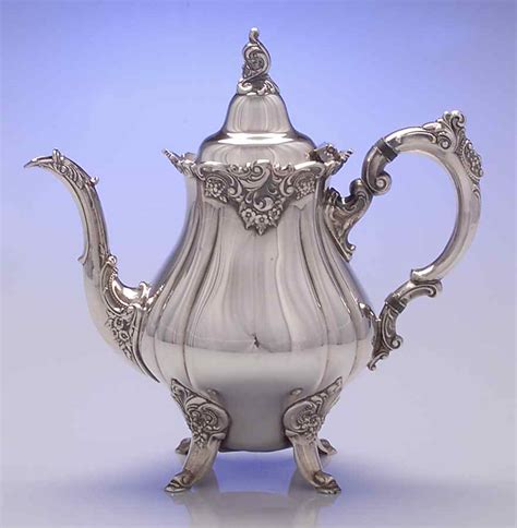 Baroque Silverplatehollowareolder Teapot By Wallace Silver