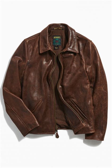 Schott Waxy Vintage Buffalo Leather Jacket Urban Outfitters Canada