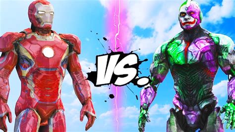 Iron Man Vs Joker Cyborg Mashup Battle Youtube
