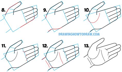 The tips of the fingers and. How to Draw Hands Open Palm - Drawing Cartoon Open Palmed ...