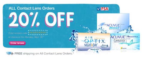 The latest deal is 25% off storewide @ contact lens king coupons. Walgreens.com Coupon Code: Contact Lens Orders 20% OFF ...
