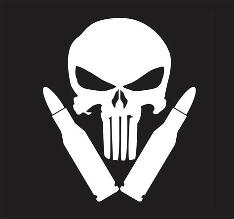 P Punisher Skull Decal Punisher Artwork Punisher Logo Punisher