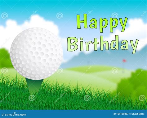 Happy Birthday Golf Message As Surprise Greeting For Golfer 3d