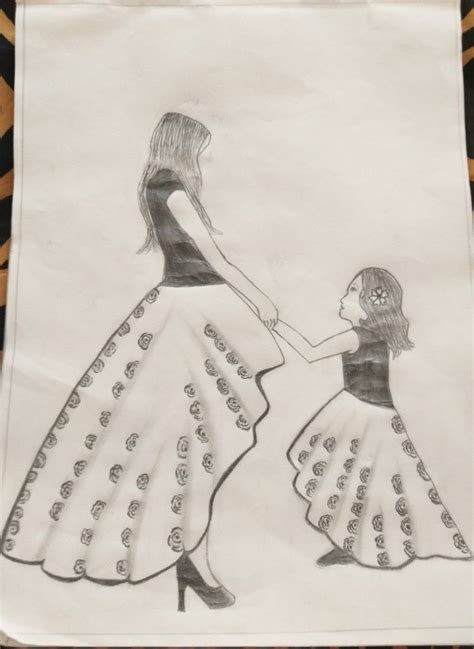 Mother Daughter Love Drawing Love Drawings Drawings Daughter Love