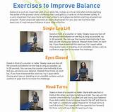 Pictures of Balance Exercises For Seniors Handout