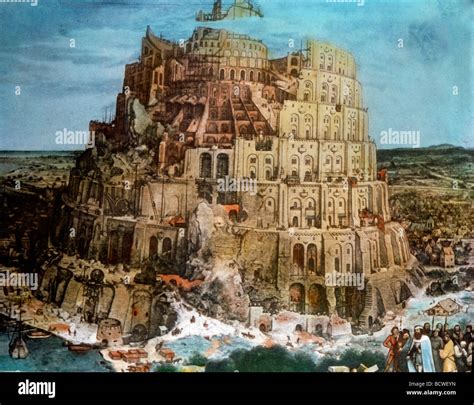 Der Turmbau Zu Babel Von Pieter Bruegel Der ältere Öl Auf Holzplatte