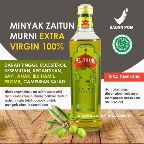 Jual Minyak Zaitun Murni Bisa Diminum Untuk Kesehatan Al Arobi Ml