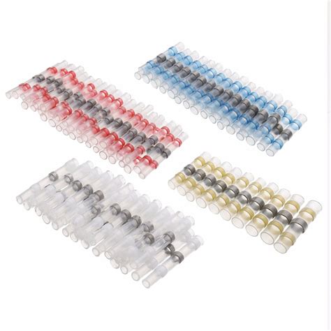 100pcs Butt Connector Waterproof Electrical Wire Terminals Crimp