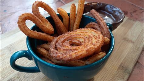 Eggless Churros In Indian Kitchen Without Piping Bag Churros Youtube