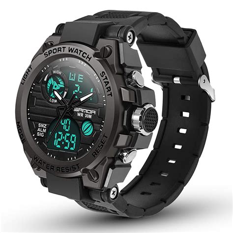 men s watches military tactical watch eeekit mens digital sports outdoor watch waterproof analog