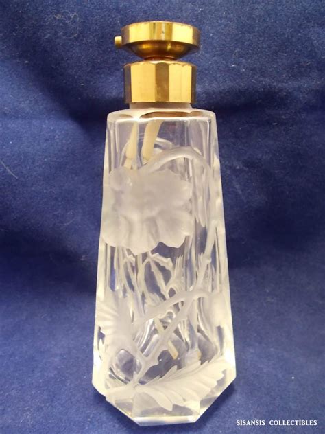 Vintage Irice Etched Glass Perfume Bottle Ebay Perfume Bottles Glass Perfume Bottle Perfume