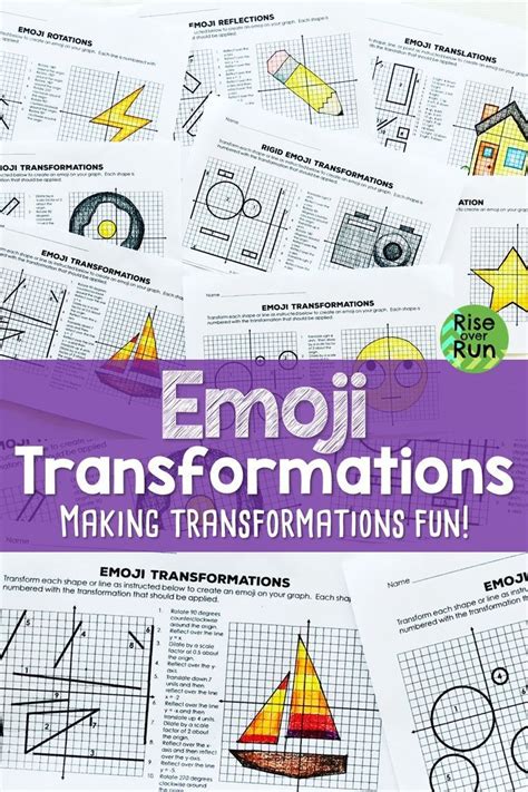 Answers to dna 10 1 homework biology from transcription and translation worksheet answer key , source: Emoji Transformations Geometry Worksheet - Thekidsworksheet