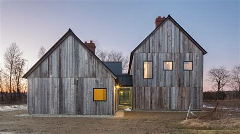 Old Agricultural Buildings Informed This Modern Farmhouse Near Montreal