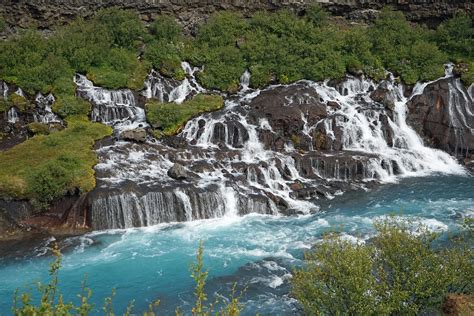 Free Photo Waterfall Barnafoss Iceland Free Image On Pixabay 889693