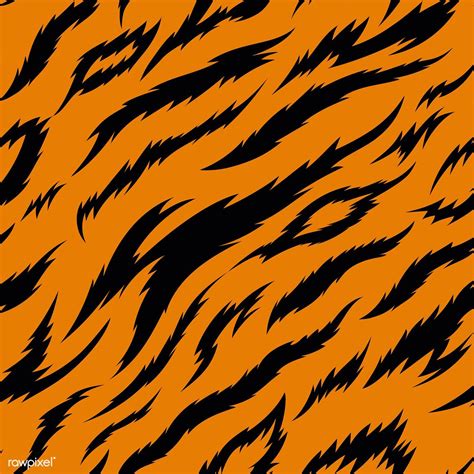 Tiger Stripes Seamless Vector Pattern Free Image By
