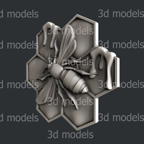 3d Stl Models For Cnc Router Bee Etsy