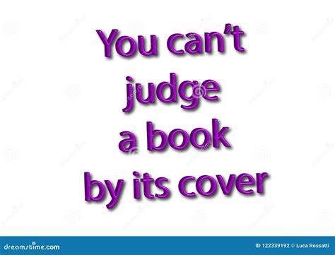 Illustration Idiom Write You Can T Judge A Book By Its Cover Iso Stock Illustration