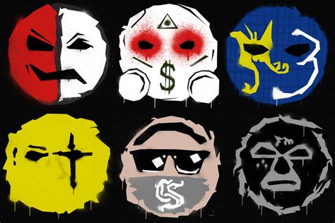 Hollywood Undead Masks Grafitti Style By Sergiooakbr On Deviantart