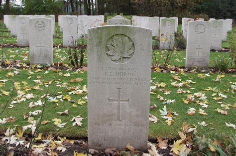 The Adegem Canadian War Cemetery R E Horne