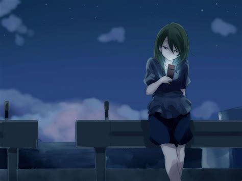 Alone Upset Anime Girl Wallpapers Wallpaper Cave