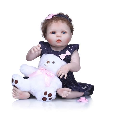 NPKCOLLECTION Cm Full Silicone Body Reborn Baby Doll Toy Lifelike Newborn Girl Princess Babies