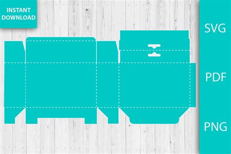 Box Template SVG Rectangular Box SVG Packaging Box SVG Box | Etsy