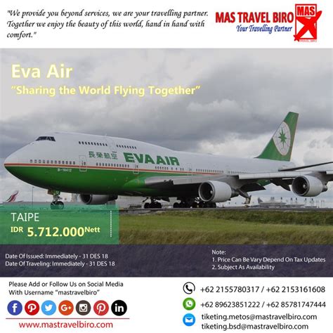 Trip.com works closely with major airlines across asia, so whether you're jetting off for pleasure or traveling for business, we offer cheap flight deals to the best destinations in. HOT PROMO Tiket EVA AIR, Cek yuk Sekarang selagi ada! Beli ...