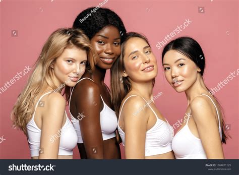 Multi Racial Ethnic Group Womans Diffrent Stock Photo