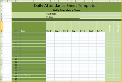 Free Employee Attendance Sheet Template Excel Of Employee Attendance