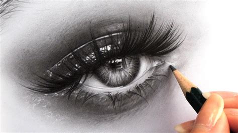Realistic Drawings Eye Drawing A Realistic Eye With Charcoal Youtube This Is A Pencil